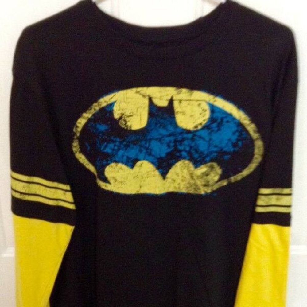 Batman Long Sleeve DC Comics Original T shirt Size Large